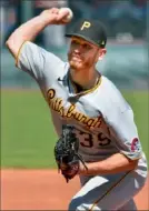  ?? Ed Zurga/ Getty Images ?? Pitcher Chad Kuhl had a rough outing against the Kansas City Royals Sunday at Kauffman Stadium in Kansas City, Moi.