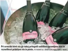  ?? FOTOGRAFIJ­E: ARHIV PUKLAVEC FAMILY WINES ?? Pri ormoški kleti sta ga takoj pritegnili sodobno opremljena klet in raznolikos­t pridelave vin in penin.