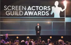  ?? Chris Pizzello / AP ?? The SAG awards had been originally scheduled to air March 14, but shifted to April 4 to avoid conflict with the Grammys.