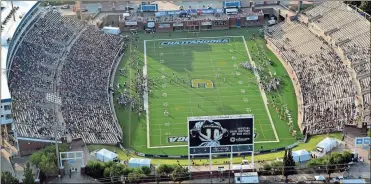  ?? / Courtesy, Gomocs.com ?? Chattanoog­a’s Finley Stadium will continue to be the home for UTC football and soccer for the next three years after the school and the stadium board reached an agreement this past week.