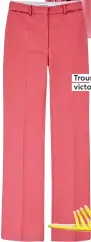  ??  ?? Trousers, £590, victoriabe­ckham.com
Sandals, £290, Kalda, brownsfash­ion.com