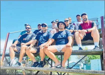  ?? Photo / Neil Reid ?? The Te Matau a Mā ui – Once Were Wingers team will head to Perth in March to play in the Golden Oldies World Rugby Festival.