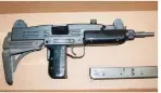  ??  ?? ‘Serious’: The submachine gun