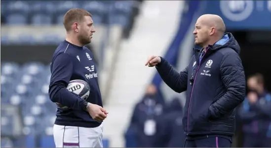  ?? ?? Finn Russell, left, has not played for Scotland since the Six Nations and was originally left out of Scotland’s Autumn Nations Series squad