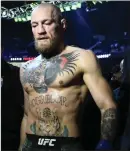  ??  ?? Conor McGregor after his shock defeat to Dustin Poirier