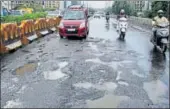  ?? REPRESENTA­TIVE PICTURE ?? Under the initiative, the ‘best’ pothole picture will get a cash award of ~5,000.