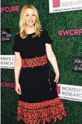  ??  ?? This file photo shows Lisa Kudrow attends the red carpet arrivals at the Women’s Cancer Research Fund’s event ‘An Unforgetta­ble Evening’ at the Beverly Wilshire hotel in Beverly Hills.