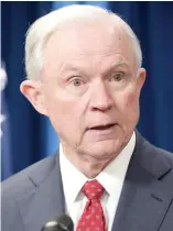  ??  ?? Jeff Sessions