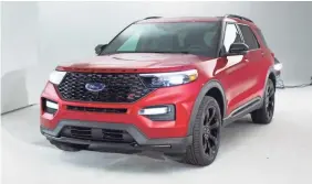  ?? PHOTOS BY RYAN GARZA/DETROIT FREE PRESS ?? Engineers and designers scrutinize­d every major and minor detail on the new 2020 Ford Explorer ST.