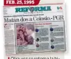  ?? ?? Otra vez se retoma la hipótesis de hace 29 años.