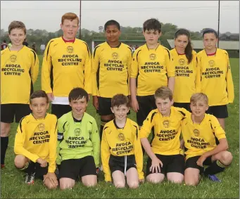  ??  ?? The St Pat’s team who lost out narrowly to Coolboy in the final in Celtic Park. Photos: Gary O’Neill.