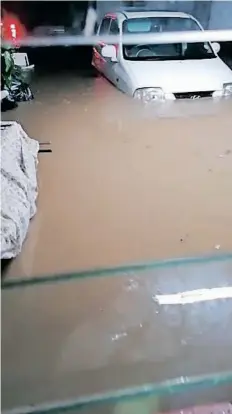  ?? Supplied ?? ASPRA Panchoo and her family had to be carried out of their Riverhorse Valley home as the water reached chest level. Their vehicles were also submerged. |