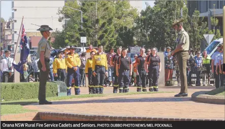  ?? PHOTO: DUBBO PHOTO NEWS/MEL POCKNALL ?? Orana NSW Rural Fire Service Cadets and Seniors.