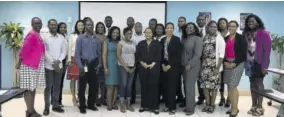  ?? ?? Members of the CSAAJ at their 2018 Commonweal­th Day function at the University of Technology in St Andrew.