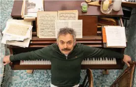  ?? Photograph: Antonio Olmos/The Observer ?? Charles Hazlewood in his home studio.