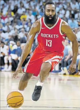  ?? FOTO:GETTY IMAGES ?? James Harden, la gran estrella de Houston Rockets