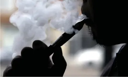  ??  ?? More teens are trying out e-cigarettes than the real thing, according to the government’s annual drug use survey. Photograph: Nam Y. Huh/AP