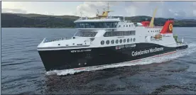  ?? ?? Islay’s two new ferries are due to be delivered in 2024 and 2025.