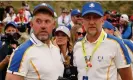  ?? ?? Lee Westwood (left) and Ian Poulter after Team Europe’s defeat to the USA at Whistling Straits in 2021. Photograph: Jonathan Ernst/Reuters