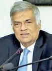  ?? ?? Ranil Wickremesi­nghe