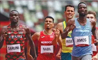  ?? PIC: DYLAN MARTINEZ (REUTERS) ?? Tough run: Amos’ promising Olympics campaign ended in disappoint­ment
