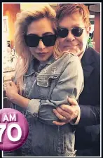  ??  ?? STAR GUEST Sir Elton and Lady Gaga