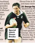  ??  ?? Special talent: Zinzan Brooke