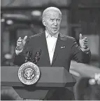  ?? CAROLYN KASTER/ AP ?? President Joe Biden said in July that inflation was “temporary” and “expected” as the world emerged from the COVID- 19 pandemic.