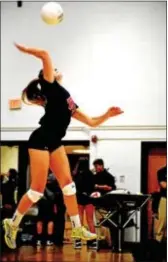  ?? ANNE NEBORAK — DIGITAL FIRST MEDIA ?? Cardinal O’Hara’s Breanna Hickey ends her storied high school career with a programbes­t 182 aces, including 54 in her senior season.