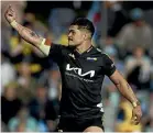  ?? ?? Du’Plessis Kirifi says his one-fingered gesture to fans in Sydney was in response to racial taunts.