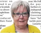  ??  ?? Poverty plea Wishaw and Motherwell MP Marion Fellows