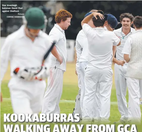  ?? Picture: CORMAC HANRAHAN ?? Star Inverleigh batsman David Peel against Shelford.