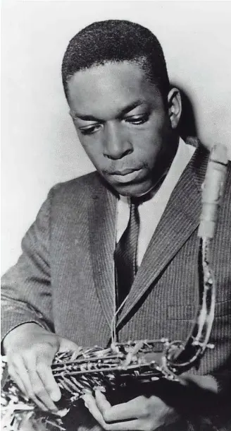  ??  ?? John Coltrane, jazz saxophonis­t, is shown in this undated photo.