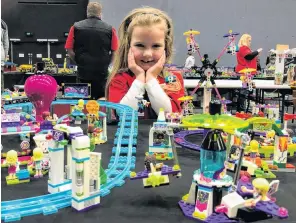  ?? PHOTO: LUISA GIRAO ?? Play and build . . . Lily Sargent (5) was the youngest exhibitor at the Southland Brick Show in Invercargi­ll.