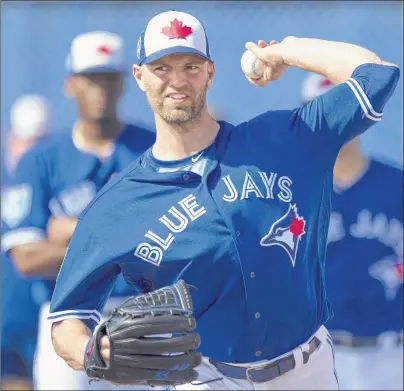  ?? CP PHOTO ?? J.A. Happ will be the Toronto Blue Jays opening day starter this season.