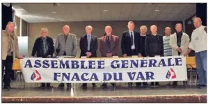  ?? (Photo C. A.) ?? Le bureau départemen­tal de la Fnaca entretient la mémoire des hommes morts au combat en Afrique du Nord.