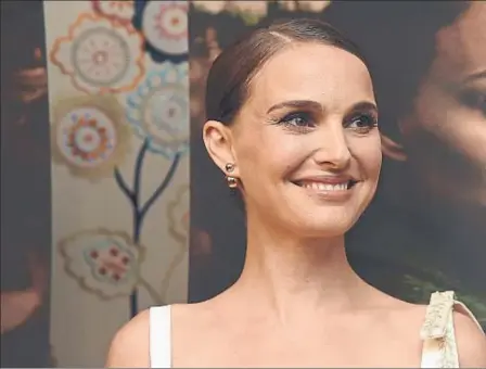  ??  ?? Natalie Portman, el lunes en Nueva York, en la première de la película Una historia de amor y oscuridad ,queyap presentó en Cannes el año pasado