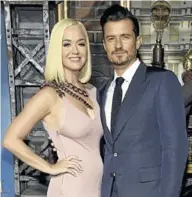  ??  ?? Katy Perry y Orlando Bloom, en agosto pasado.