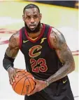  ?? Foto: afp ?? Läuft künftig für Los Angeles auf: LeBron James.