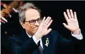  ??  ?? New Catalan President Quim Torra