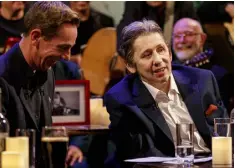  ??  ?? Ryan Tubridy and Shane MacGowan on the ‘Late Late’ last Friday