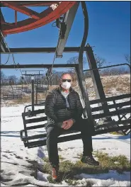  ?? (The Des Moines Register/Brian Powers) ?? Rick Flatts poses for a photo at Sleepy Hollow sports park in Des Moines, Iowa. For the first time in 27 seasons Sleepy Hollow sports park will not be open for the winter season.