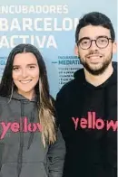 ??  ?? Albert Villalobos y Alejandra Segón crearon Yellow.Market el verano del año pasado