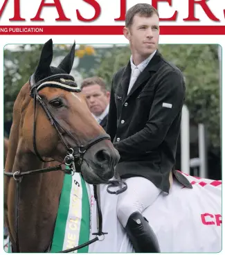  ??  ?? Scott Brash of Great Britain won the 2015 CP ‘Internatio­nal’ and also the Rolex Grand Slam of Show Jumping.