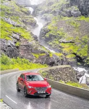  ??  ?? Dream drive The Mazda loved the wilds of Norway