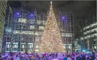  ?? ?? The PPG Place Christmas Tree in 2019.
Pittsburgh Post-Gazette