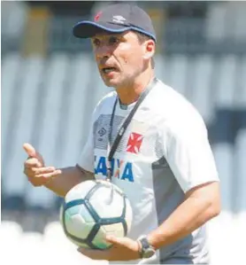  ?? PAULO FERNANDES/VASCO ?? O técnico Zé Ricardo estava no Flamengo até o início de agosto