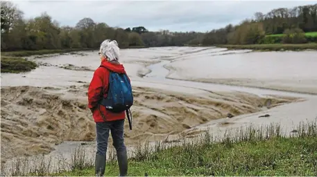  ?? | PHOTO : OUEST-FRANCE ?? Le sentier jouxtant l’estuaire du Bizien incite à la contemplat­ion.