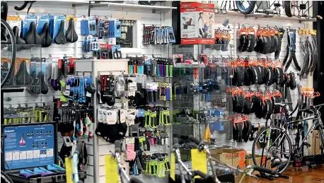  ?? PHOTO:FAIRFAX MEDIA ?? Bike shops have all the accessorie­s needed for safe cycling.