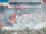  ?? GETTY ?? Fans resorted to hooliganis­m in Marseille last year.